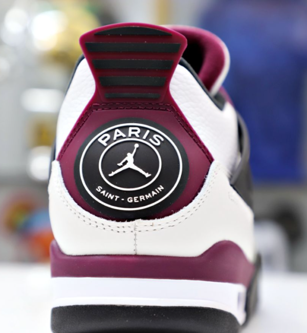 Paris Saint-Germain x Air Jordan 4 Retro 'Bordeaux' - Image 4