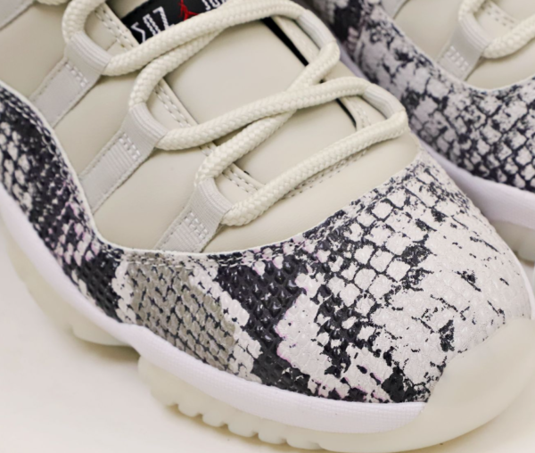 Air Jordan 11 Retro Low 'Light Bone Snakeskin' - Image 4