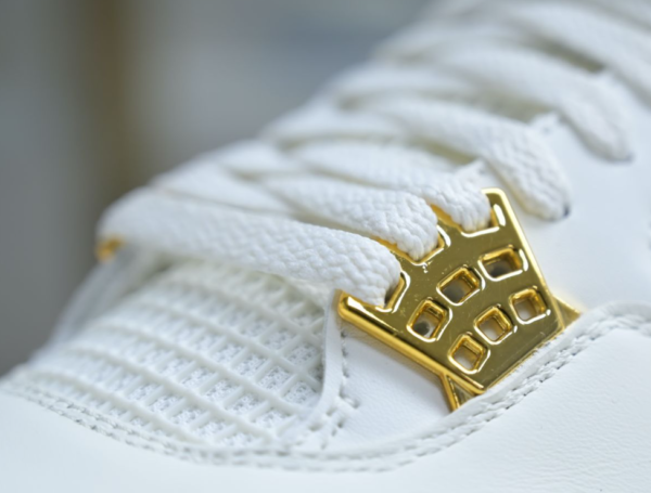 Wmns Air Jordan 4 Retro 'Metallic Gold' - Image 4