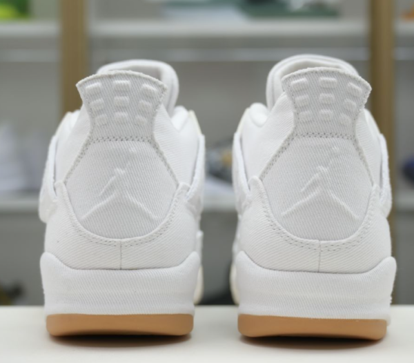 Levi's x Air Jordan 4 Retro 'White Denim' - Image 4